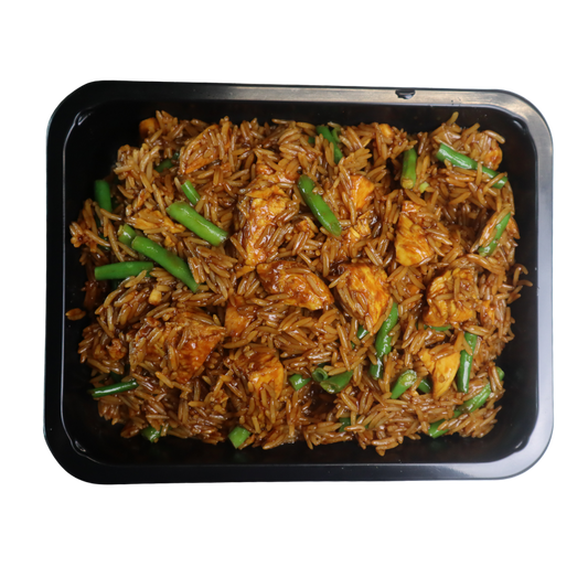 Surinaamse Nasi Kip Sperziebonen